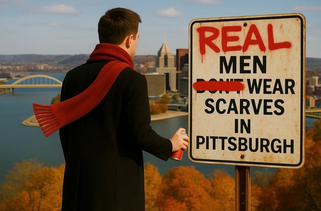 REAL MEN WEAR SCARVES IN PITTSBURGH