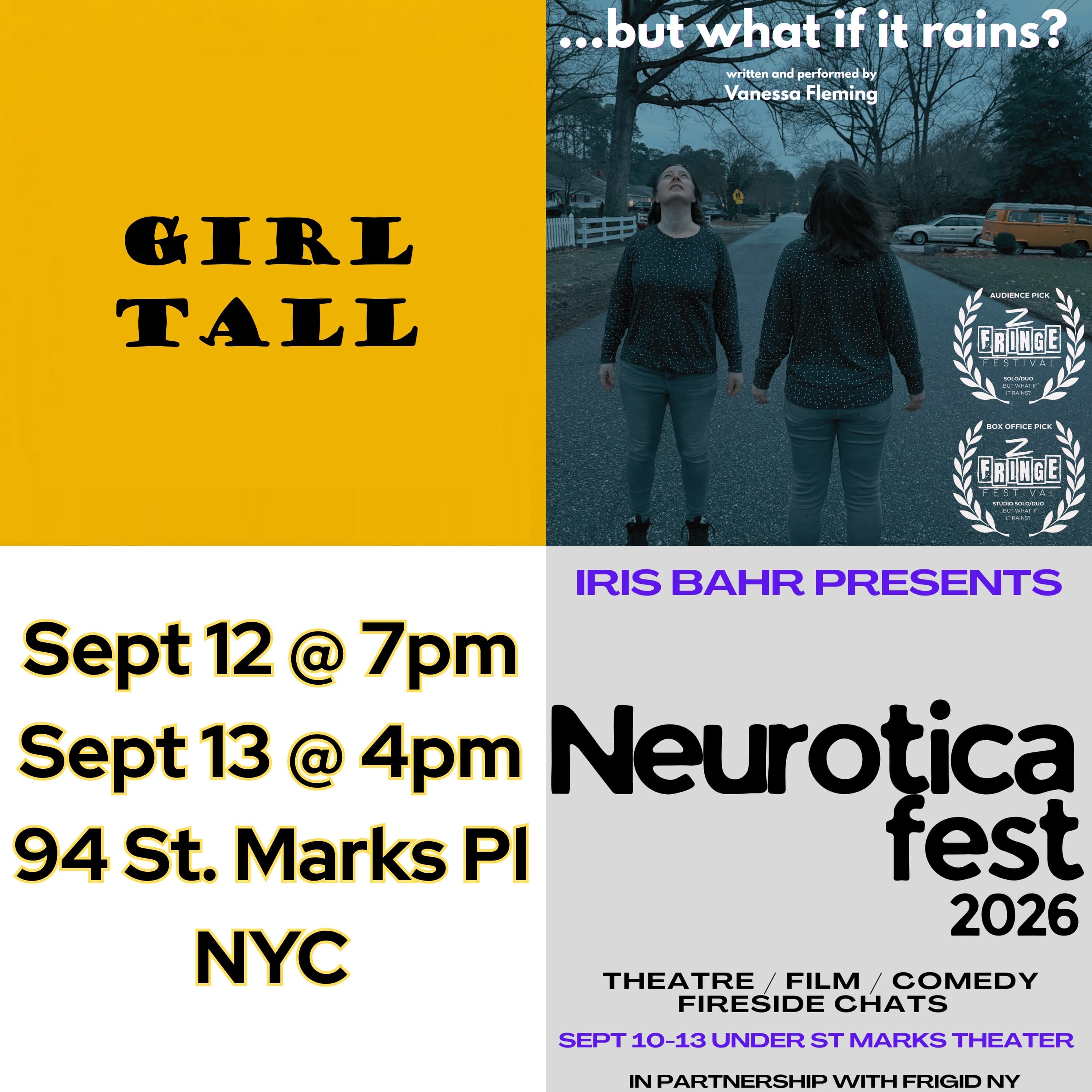 Double Feature: "Girl Tall" &  "...but what if it rains?"