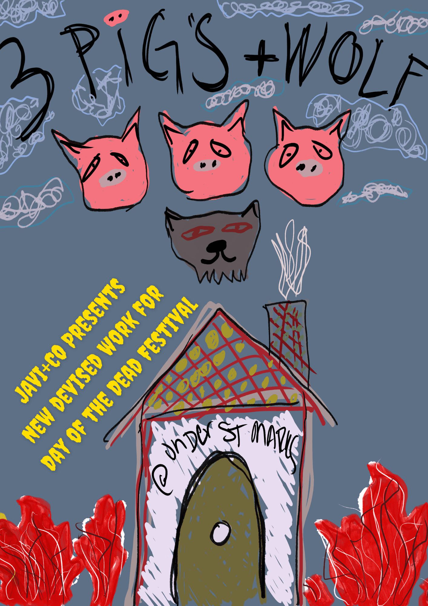3 Pigs+Wolf