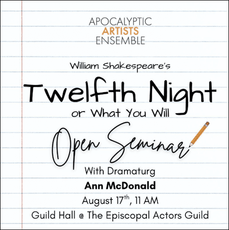 Twelfth Night Open Seminar