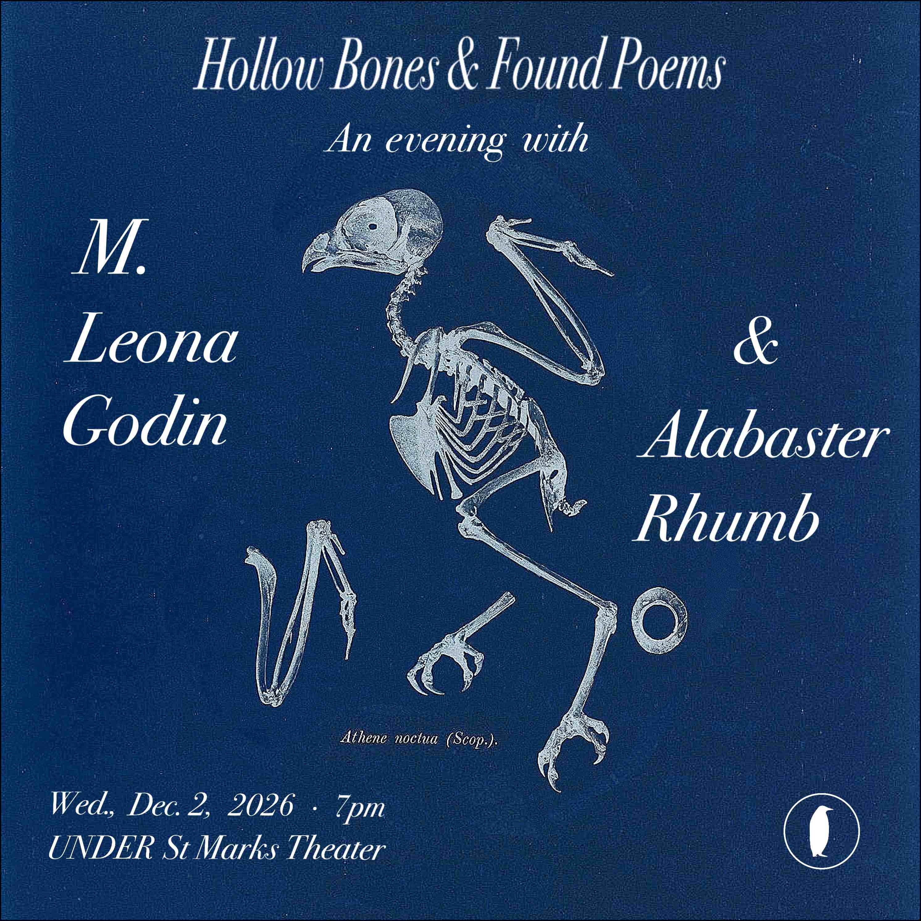 Hollow Bones & Found Poems: An Evening with Leona Godin & Alabaster Rhumb