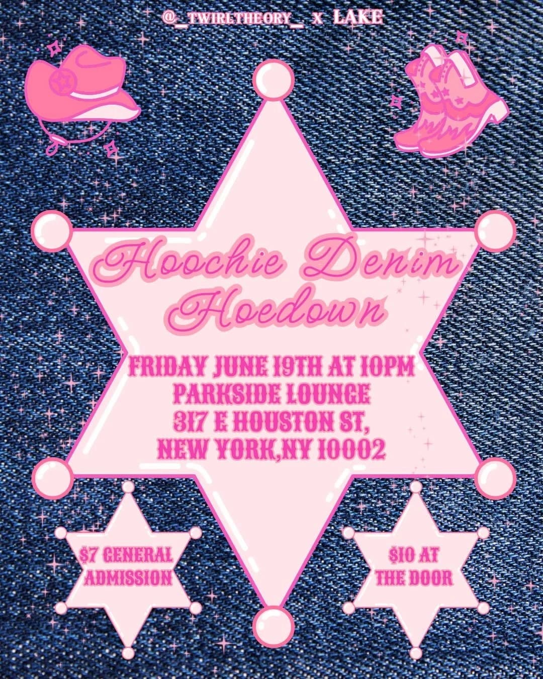 Twirl Theory X LAKE: Juneteenth Hoochie Denim Hoedown
