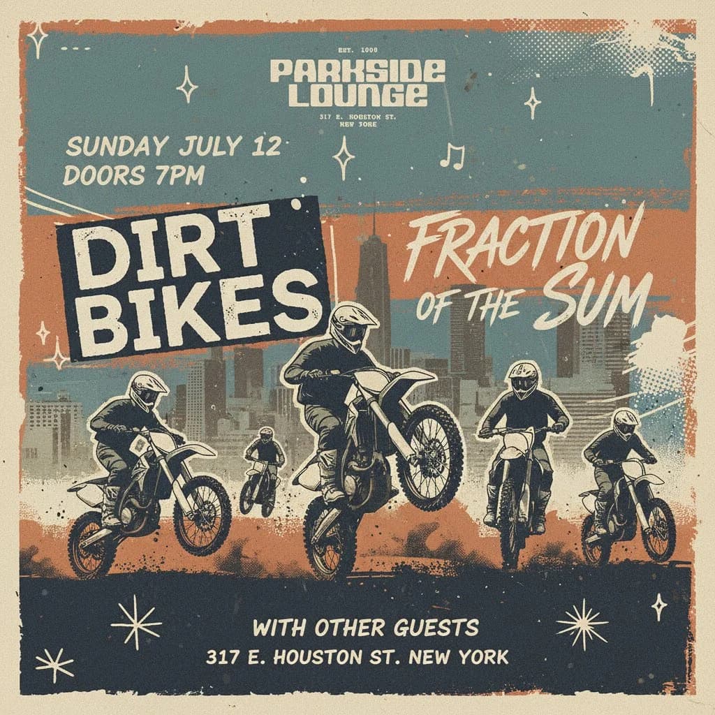 The Dirt Bikes and Fraction of the Sun with Special Guests