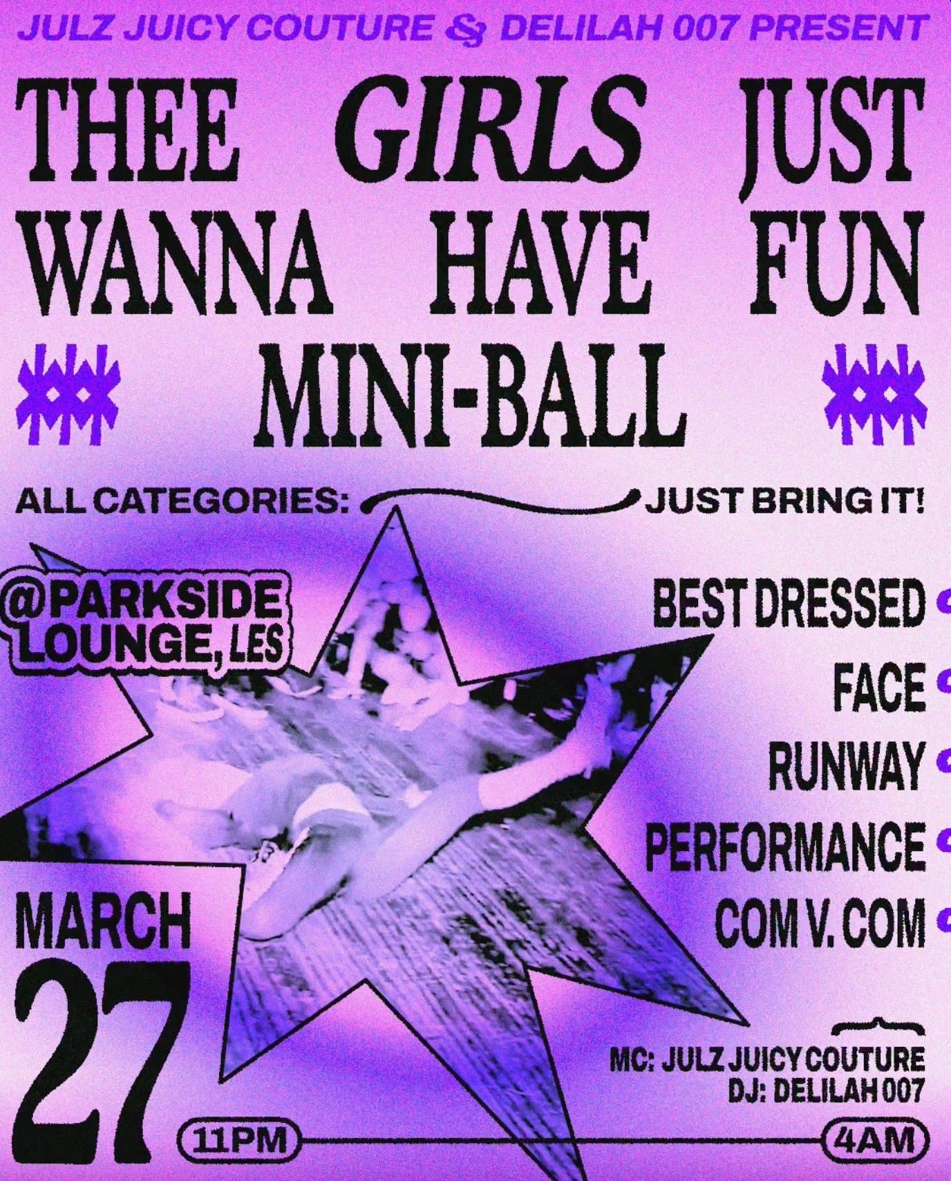 Thee Girls Just Wanna Have Fun Mini-Ball
