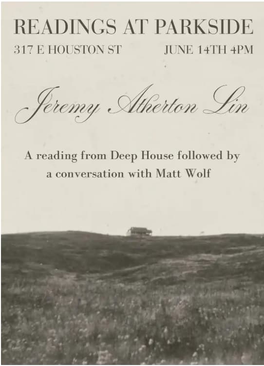 READINGS AT PARKSIDE: JEREMY ATHERTON LIN